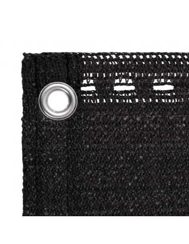 Paravento da Balcone Nero 120x400 cm in HDPE