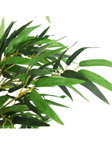 Albero Bambù Artificiale 380 Foglie 80 cm Verde