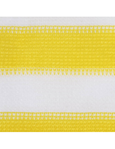 Paravento da Balcone Giallo e Bianco 120x600 cm in HDPE