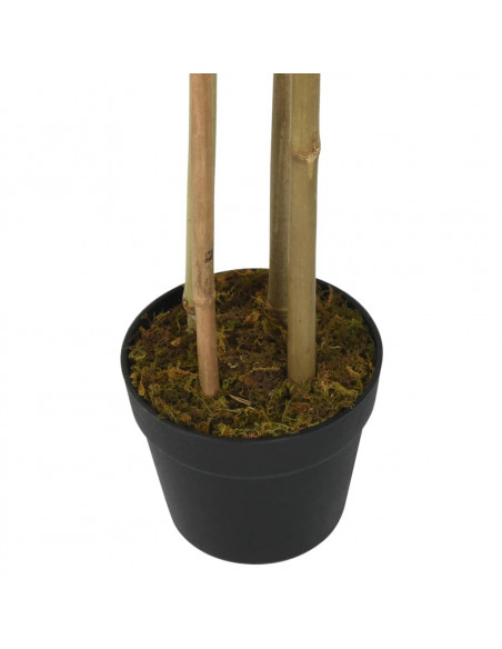 Albero Bambù Artificiale 380 Foglie 80 cm Verde