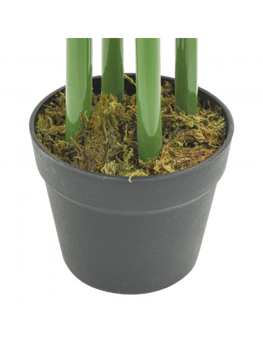 Albero Bambù Artificiale 384 Foglie 120 cm Verde