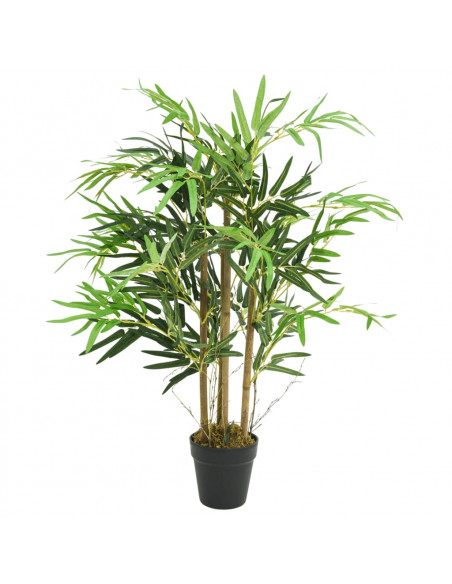 Albero Bambù Artificiale 500 Foglie 80 cm Verde