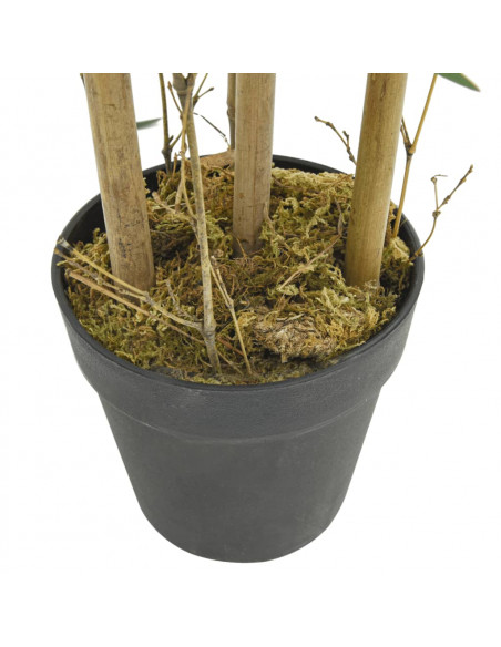 Albero Bambù Artificiale 500 Foglie 80 cm Verde