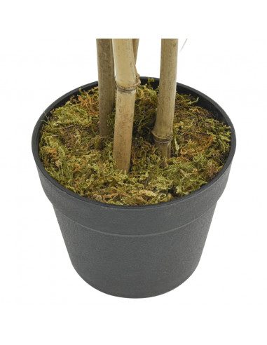 Albero Bambù Artificiale 552 Foglie 120 cm Verde