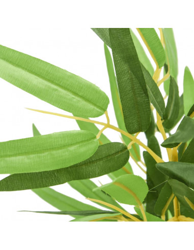 Albero Bambù Artificiale 552 Foglie 120 cm Verde