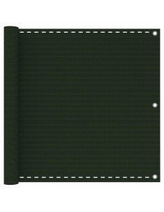 Paravento da Balcone Verde Scuro 90x300 cm in HDPE 2