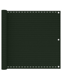 Paravento da Balcone Verde Scuro 90x600 cm in HDPE 2