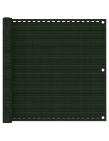 Paravento da Balcone Verde Scuro 90x600 cm in HDPE