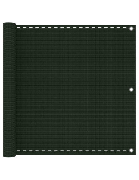 Paravento da Balcone Verde Scuro 90x600 cm in HDPE