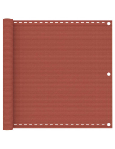 Paravento da Balcone Terracotta 90x400 cm in HDPE