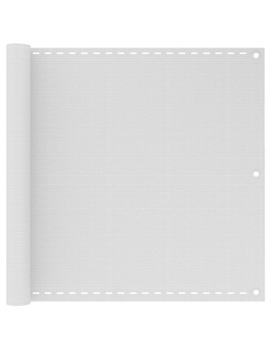 Paravento da Balcone Bianco 90x500 cm in HDPE