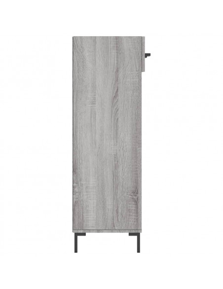 Scarpiera Grigio Sonoma 60x35x105 cm in Legno Multistrato