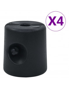 Pesi per Gazebo 4 pz in PE Neri 2