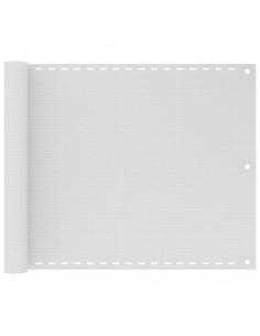 Paravento da Balcone Bianco 75x300 cm in HDPE 2