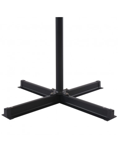 Ombrellone da Esterni con Base Portatile Rosso