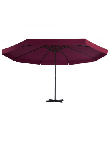 Ombrellone da Esterni con Palo in Alluminio 500 cm Bordò