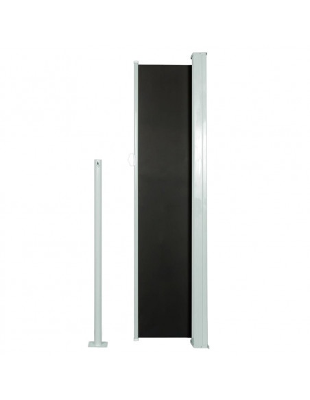 Tenda Laterale Retrattile per Patio 140x300 cm Nera