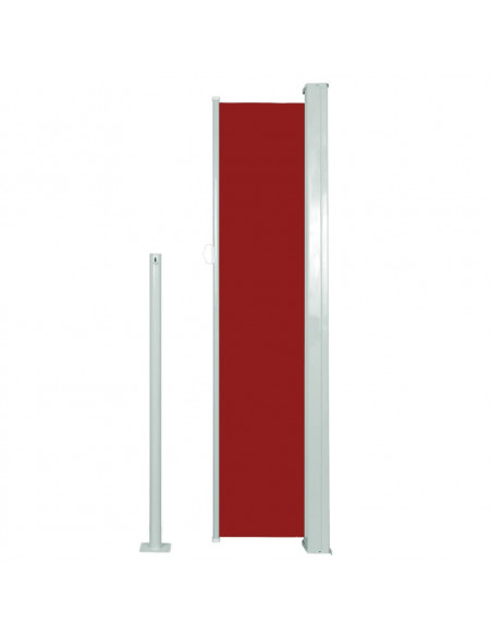 Tenda Laterale Retrattile per Patio 140x300 cm Rossa