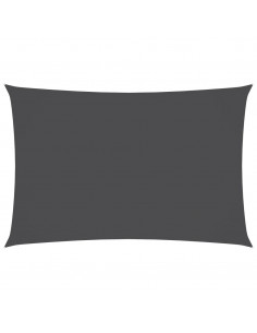 Parasole a Vela Oxford Rettangolare 6x8 m Antracite 2
