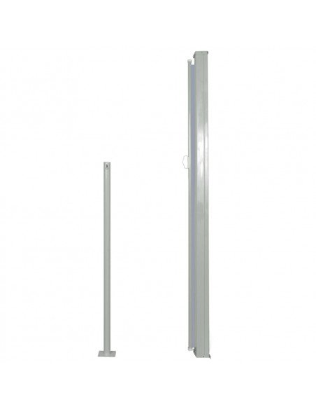 Tenda Laterale Retrattile per Patio 160x300 cm Grigia