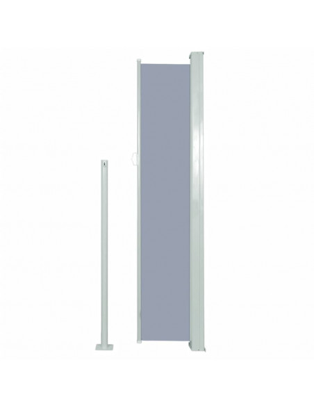Tenda Laterale Retrattile per Patio 160x300 cm Grigia