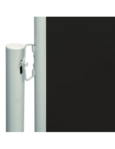 Tenda Laterale Retrattile per Patio 117x600 cm Nera