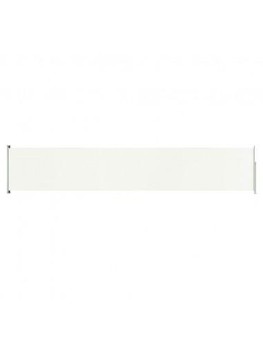 Tenda Laterale Retrattile per Patio 117x600 cm Crema