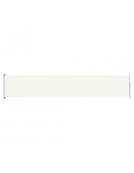 Tenda Laterale Retrattile per Patio 117x600 cm Crema