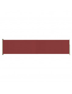 Tenda Laterale Retrattile per Patio 140x600 cm Rossa 2