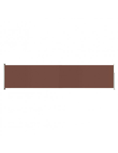 Tenda Laterale Retrattile per Patio 140x600 cm Marrone