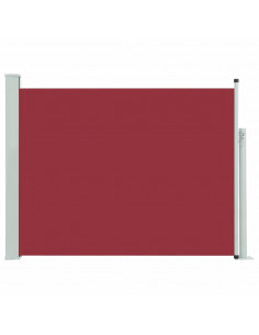 Tenda Laterale Retrattile per Patio 140x500 cm Rossa 2
