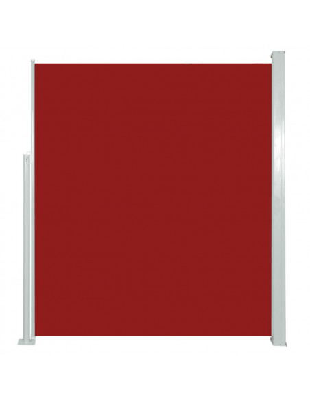 Tenda Laterale Retrattile per Patio 160x500 cm Rossa