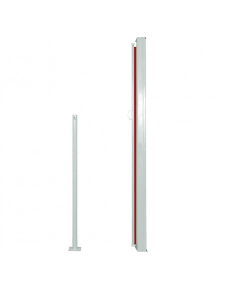 Tenda Laterale Retrattile per Patio 160x500 cm Rossa