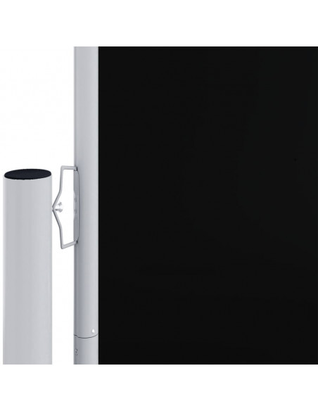 Tenda da Sole Laterale Retrattile Nera 180x600 cm