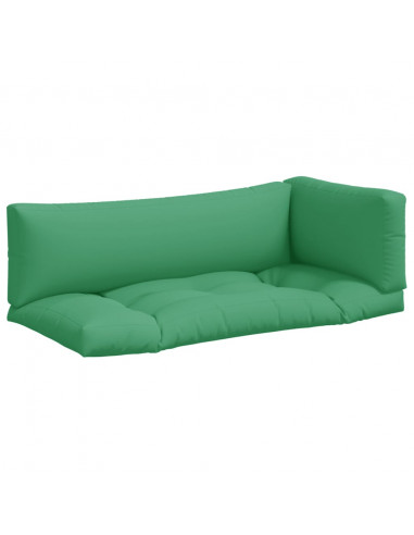 Cuscini per Pallet 3 pz Verdi in Tessuto