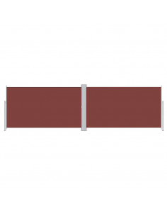 Tenda da Sole Laterale Retrattile Marrone 180x600 cm 2