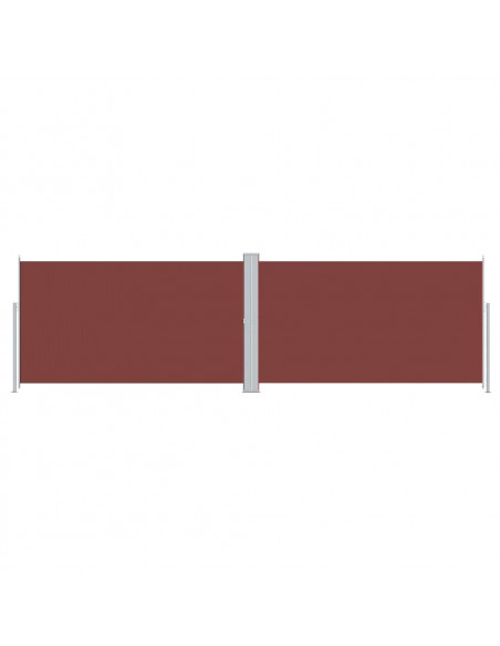 Tenda da Sole Laterale Retrattile Marrone 180x600 cm