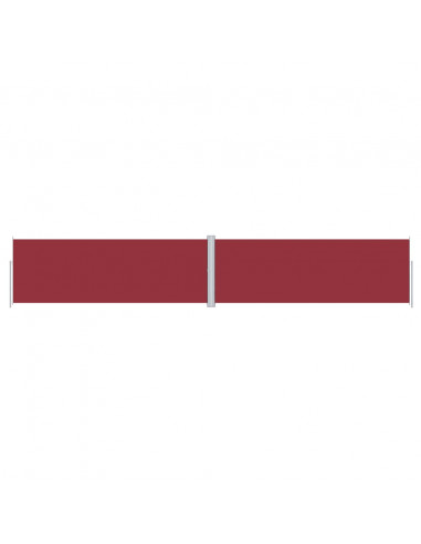 Tenda da Sole Laterale Retrattile Rossa 180x1000 cm