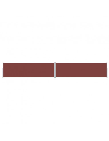 Tenda da Sole Laterale Retrattile Marrone 180x1200 cm