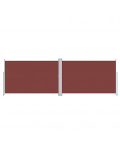 Tenda da Sole Laterale Retrattile Marrone 200x600 cm 2