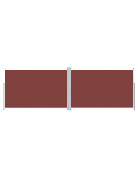 Tenda da Sole Laterale Retrattile Marrone 200x600 cm