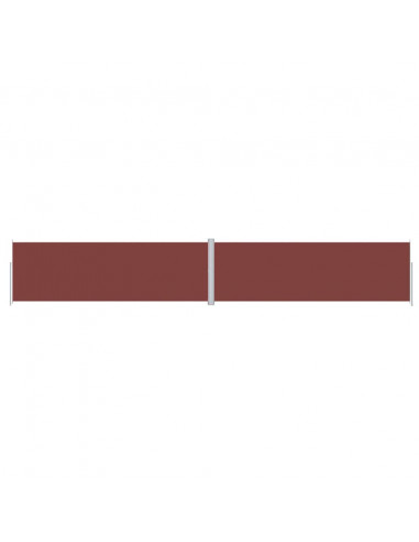 Tenda da Sole Laterale Retrattile Marrone 200x1200 cm