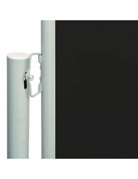 Tenda da Sole Laterale Retrattile per Patio 180x600 cm Nera