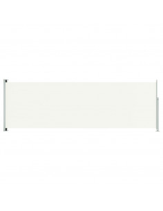 Tenda da Sole Laterale Retrattile per Patio 200x600 cm Crema 2