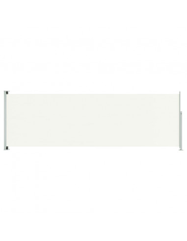 Tenda da Sole Laterale Retrattile per Patio 200x600 cm Crema