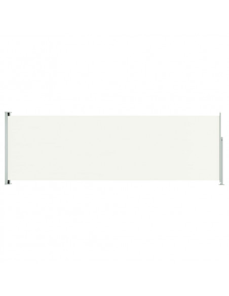 Tenda da Sole Laterale Retrattile per Patio 200x600 cm Crema