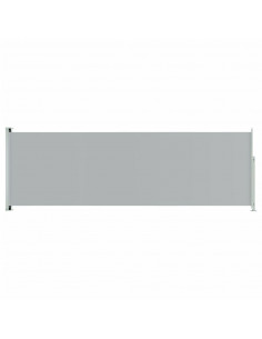 Tenda da Sole Laterale Retrattile per Patio 200x600 cm Grigia 2