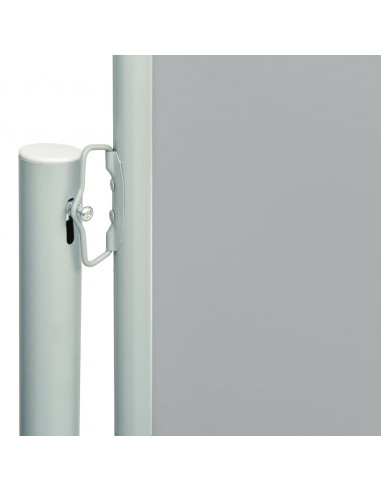 Tenda da Sole Laterale Retrattile per Patio 200x600 cm Grigia