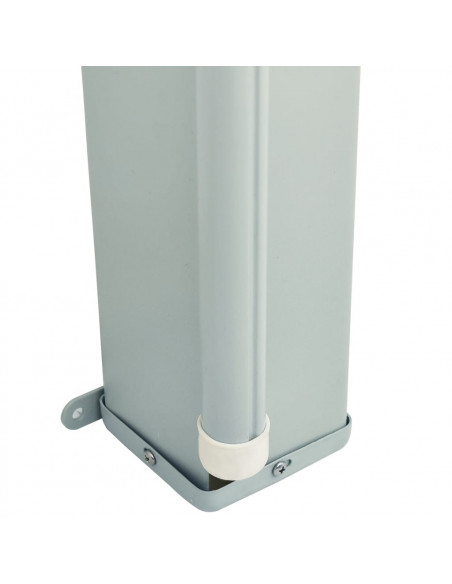 Tenda da Sole Laterale Retrattile per Patio 200x600 cm Grigia