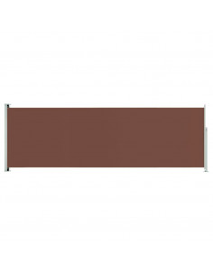 Tenda da Sole Laterale Retrattile per Patio 200x600 cm Marrone 2